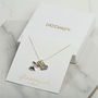 Personalised Bunny Rabbit Necklace Gift For Girls, thumbnail 1 of 7