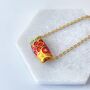 Koi Fish Enamel Necklace, thumbnail 5 of 5