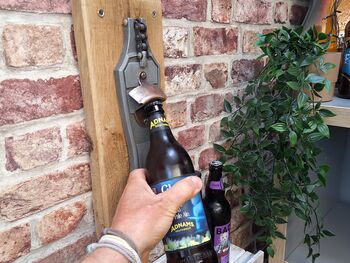 Wall Drum Pedal Beer Bottle Opener, 4 of 8
