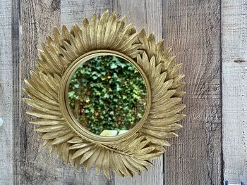 25cm Gold Sunburst Mirror Small Round Starburst Wall Mirror, 6 of 7