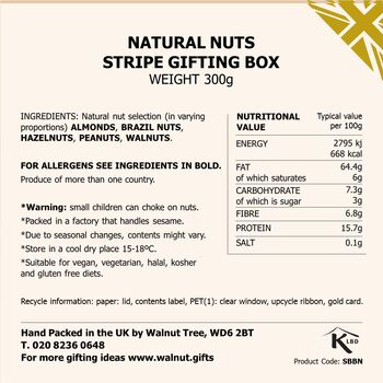 Luxury Natural Nut Vegan Gift Box, 7 of 8