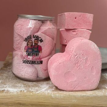Pink Candyfloss Marshmallow Gift Can | Personalised Sweet Treat | Valentines Day Edition, 8 of 9