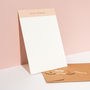 Foil Personalised Notecard, Portrait Blush Top, thumbnail 1 of 2