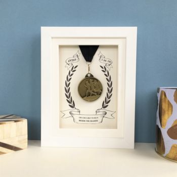 Personalised Marathon Medal Display Frame, 2 of 2