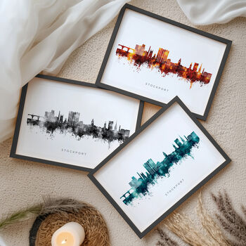 Stockport Skyline Cityscape Art Print, 9 of 12