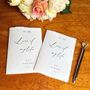 Wedding Vow Books Personalised Vow Cards Luxury Modern, thumbnail 6 of 6