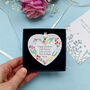Personalised Mother's Day Floral Heart Decoration, thumbnail 7 of 7