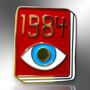 George Orwell 1984 Book Enamel Lapel Pin, Brooch Badge Gift For Book Lovers, thumbnail 3 of 8