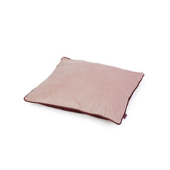 Personalised Pet Bed In Pink Velvet, 4 of 7