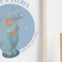Personalised Daddy Bear And Baby Art Print, thumbnail 2 of 2