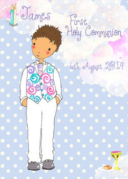 Personalised First Holy Communion Card, 9 of 10