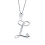 Alphabet Initial Necklaces In Sterling Silver, thumbnail 9 of 11