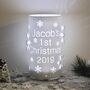 Personalised Baby's First Christmas LED Snowflake Light, thumbnail 4 of 5