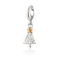 Sterling Silver Christmas Tree Charm Necklace, thumbnail 7 of 8