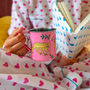 Hand Painted Enamel Mug | Pink Tiger, thumbnail 1 of 3
