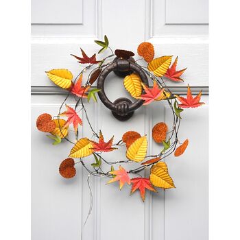 Hand Made Autumn Leaves Indoor / Outdoor Light Chain, 3 of 4