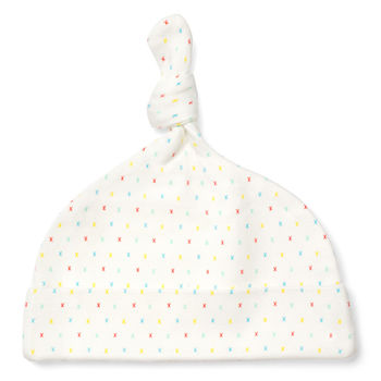 First Kisses Organic Knot Hat By From Babies with Love