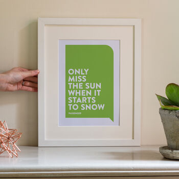 Personalised Favourite Song Lyrics Or Quote Print, 2 of 7