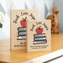 Personalised Teach Love Inspire Wood Block Teacher Gift, thumbnail 3 of 3
