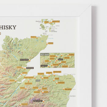 Personalised Scratch Off Whisky Distilleries Print, 8 of 10