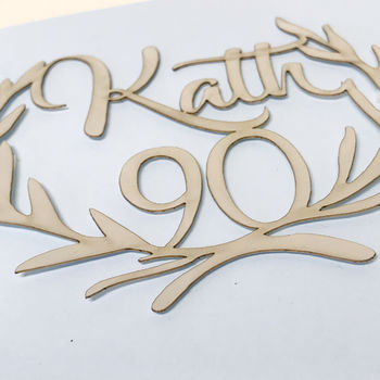 Personalised Papercut 90th Birthday Card, 8 of 12