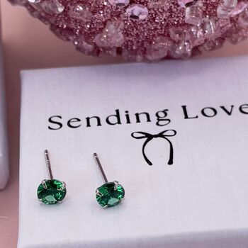 May Birthstone Earrings Gift For Her, 5 of 6