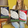 70 Years Of Being A Football Fan 70th Birthday Print Gift 50 Clubs Available, thumbnail 4 of 7