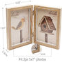 Light Brown Wooden Double Photo Frames, thumbnail 2 of 4