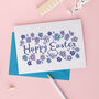 Floral Easter Card, thumbnail 1 of 3