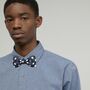 Navy Bow Ties, Matching Father And Son Dickie Bow Ties, thumbnail 4 of 7