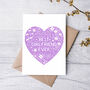 Best Girlfriend Ever Valentine's Day Card/Anniversary, thumbnail 2 of 2