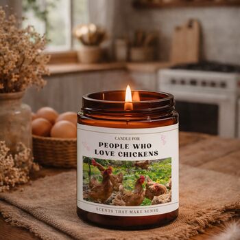 Funny Chicken Gifts Chicken Lover Candle, 4 of 8