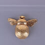 G Decor Golden Bee Polished Brass Door Knocker Elegant Front Door Hardware Fitting, thumbnail 1 of 5