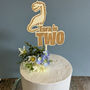 Dinosaur Cake Topper Age Two, thumbnail 1 of 5