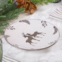 Winter Stag Stoneware Dinner Plates, thumbnail 3 of 7