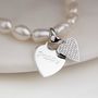 Personalised Children's Pearl Heart Charm Bracelet, thumbnail 1 of 6