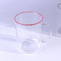 G Decor The Twist Rim Handcrafted Glassware Collection Tea Cups And Coffee Mugs In Red, Blue And Green, thumbnail 5 of 6