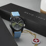 Propulsion Swiss Watch With Baby Blue Strap, thumbnail 1 of 7