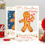 Personalised Gingerbread Man Family Christmas Card, thumbnail 3 of 8