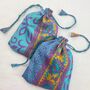 Fair Trade Recycled Sari Fabric Refillable Lavender Bag, thumbnail 2 of 12