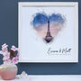 Personalised Watercolour Engagement Framed Print, thumbnail 1 of 7
