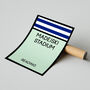 Madejski Stadium Monopoly Reading Football Print, thumbnail 2 of 2