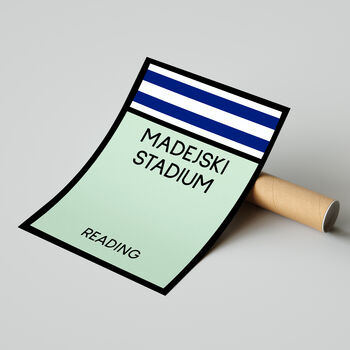 Madejski Stadium Monopoly Reading Football Print, 2 of 2