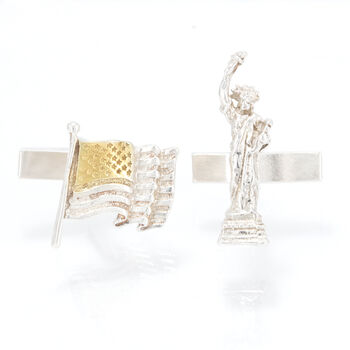 Statue Of Liberty And Stars And Stripes Cufflinks, 2 of 2