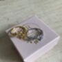 Silver Adjustable White Gold Plated Vine Leaf Ring, thumbnail 6 of 6