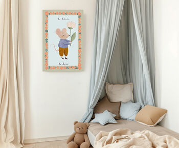 Be Brave, Be Kind Mouse Art Print, 2 of 4