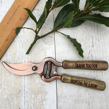 Personalised Copper Plated Garden Pruner Secateurs, 4 of 4