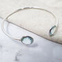 925 Silver Blue Topaz November Birthstone Bracelet, thumbnail 1 of 5