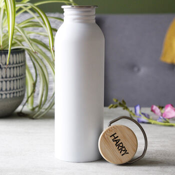 Personalised Metal Eco Friendly Bottle For Him, 4 of 12