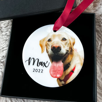 Personalised Dogs First Christmas Bauble Decoration, 10 of 10